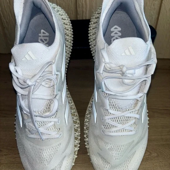 Adidas Men's White 4D Sneakers - Picture 4 of 10